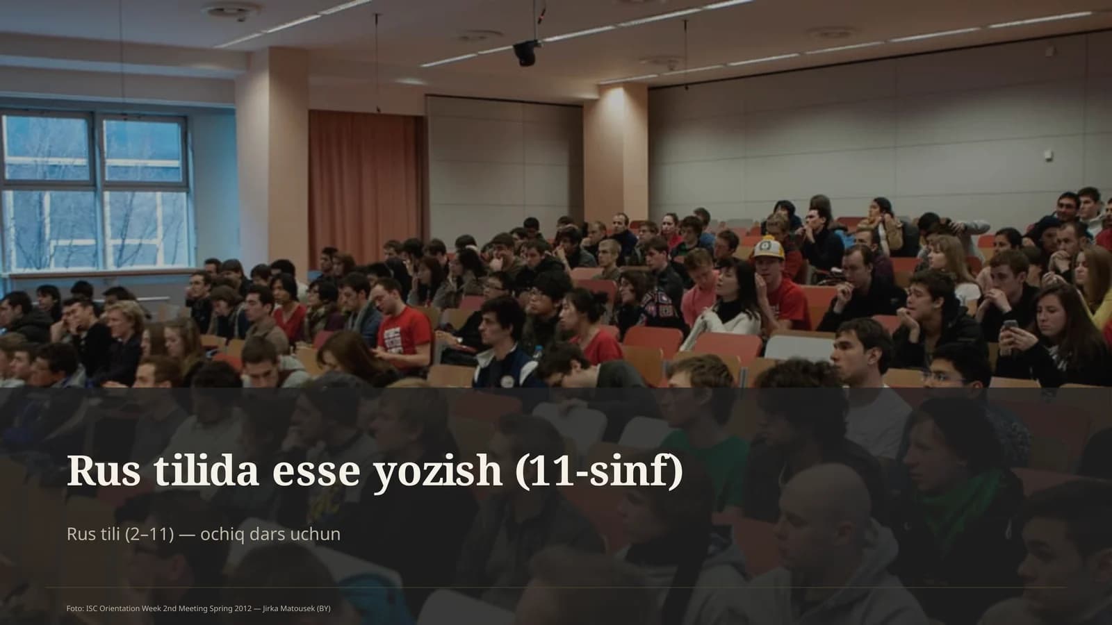 Rus tilida esse yozish (11-sinf)