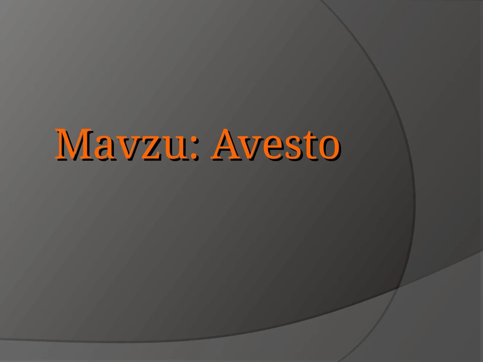 Avesto