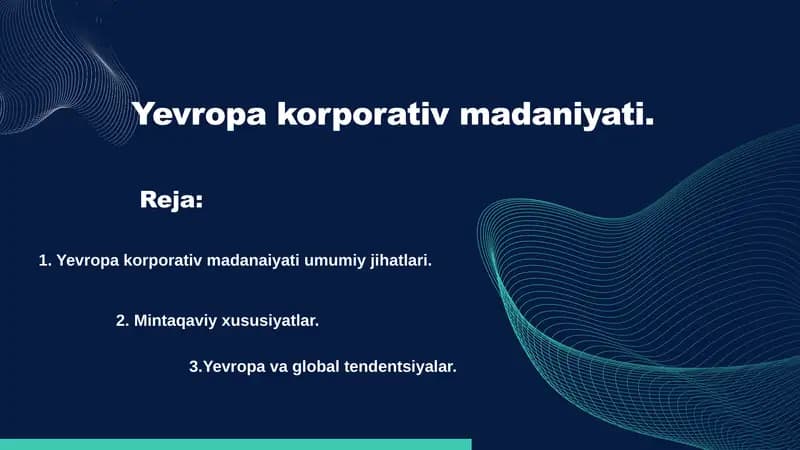 Yevropa korporativ madaniyati