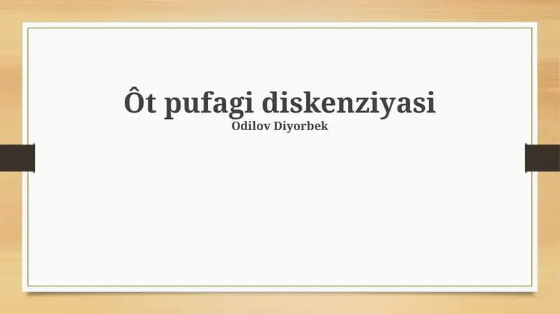 Ôt pufagi diskenziyasi