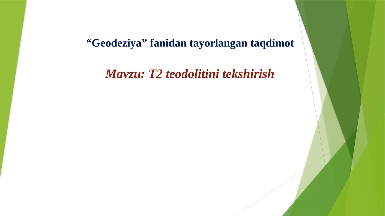 Geodeziya