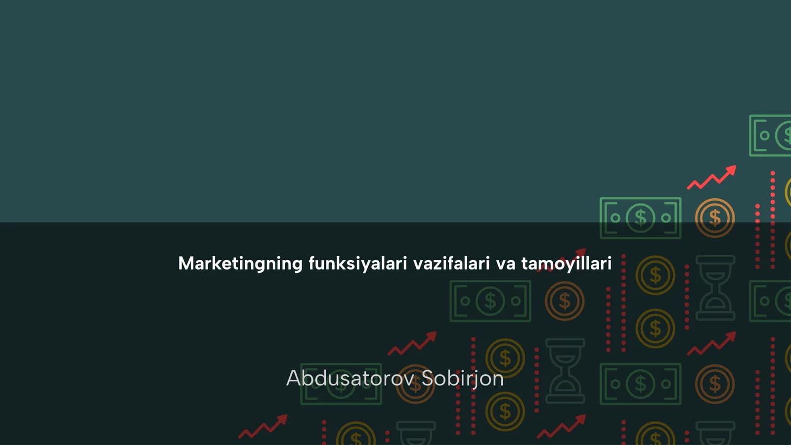 Marketingning funksiyalari vazifalari va tamoyillari