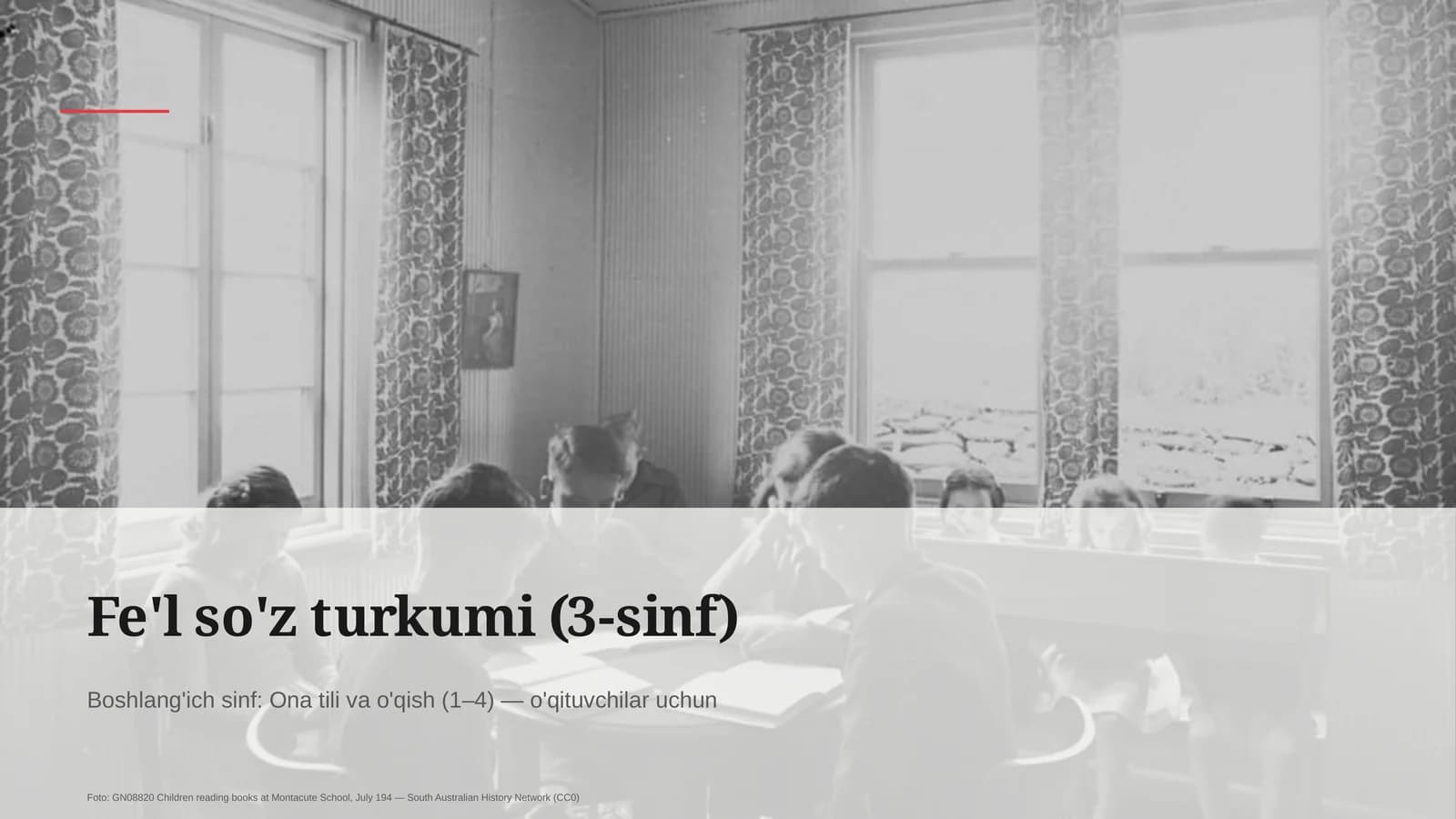 Fe'l so'z turkumi (3-sinf)
