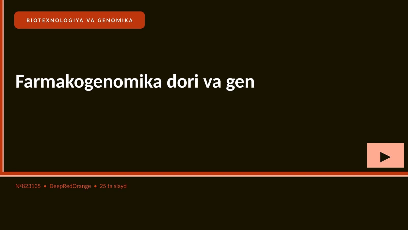 Farmakogenomika dori va gen