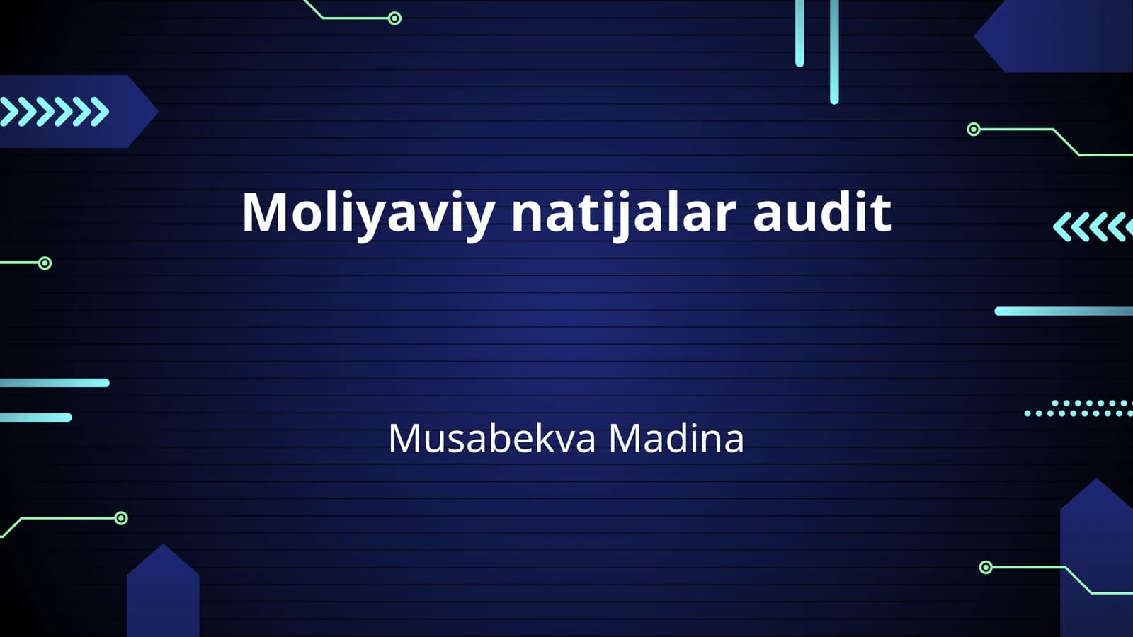 Moliyaviy natijalar audit