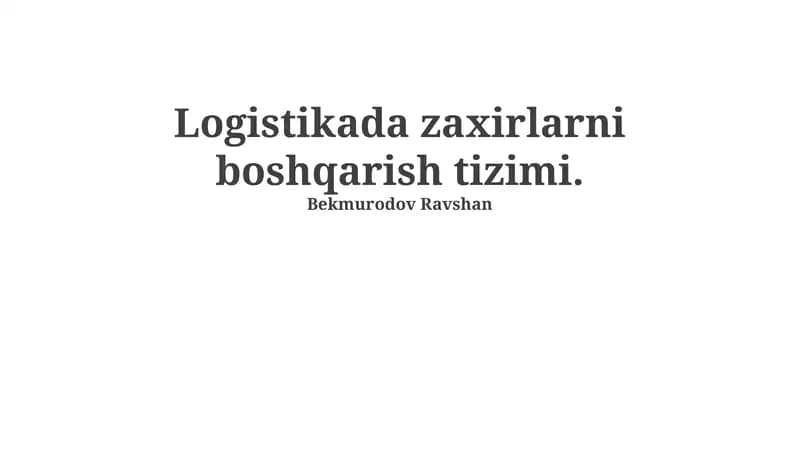 Ta'minot zanjiri boshqaruvi bilan integratsiya