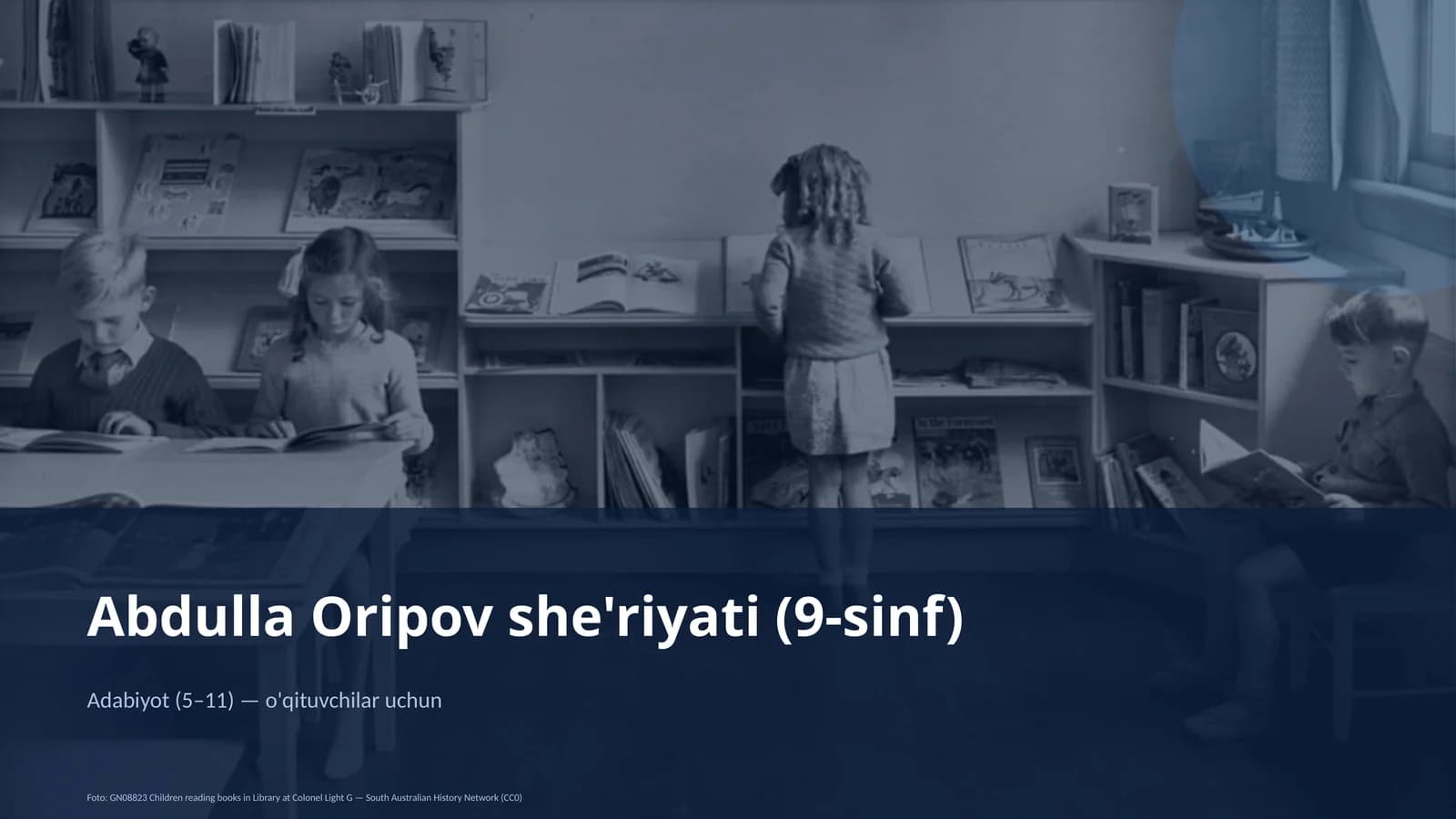 Abdulla Oripov she'riyati (9-sinf)