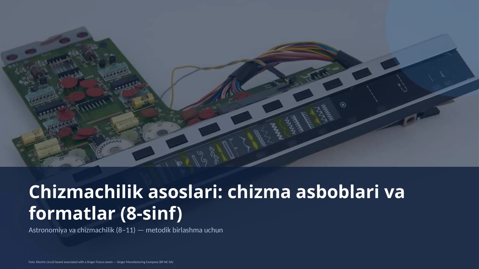 Chizmachilik asoslari: chizma asboblari va formatlar (8-sinf)