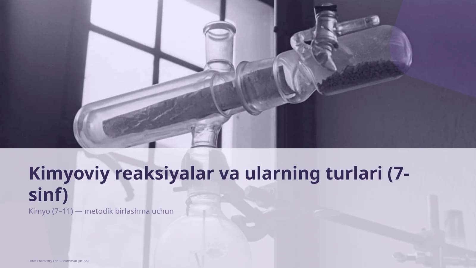Kimyoviy reaksiyalar va ularning turlari (7-sinf)