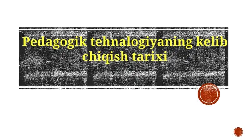Pedagogiktehnologiyalar