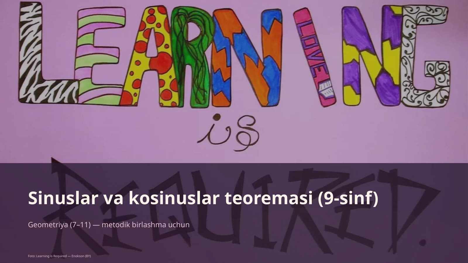 Sinuslar va kosinuslar teoremasi (9-sinf)