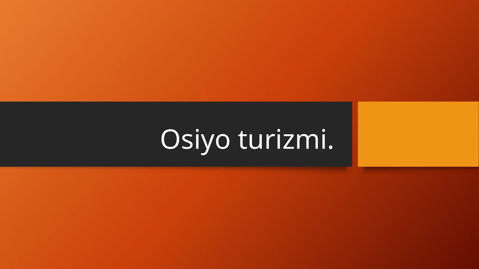 Osiyo turizmi