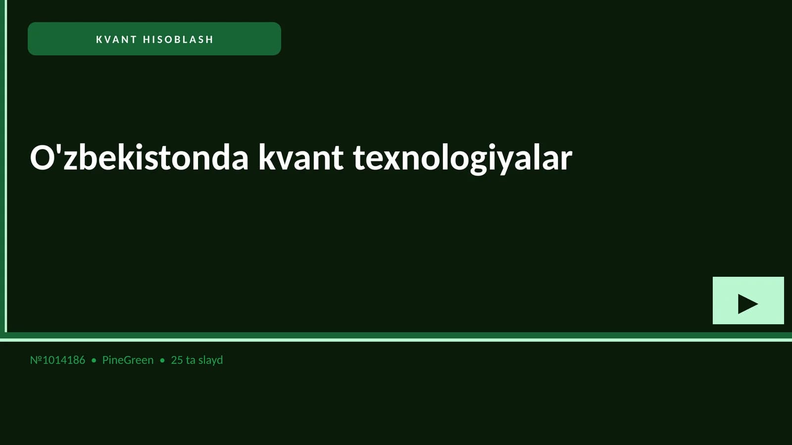 KVANT HISOBLASH