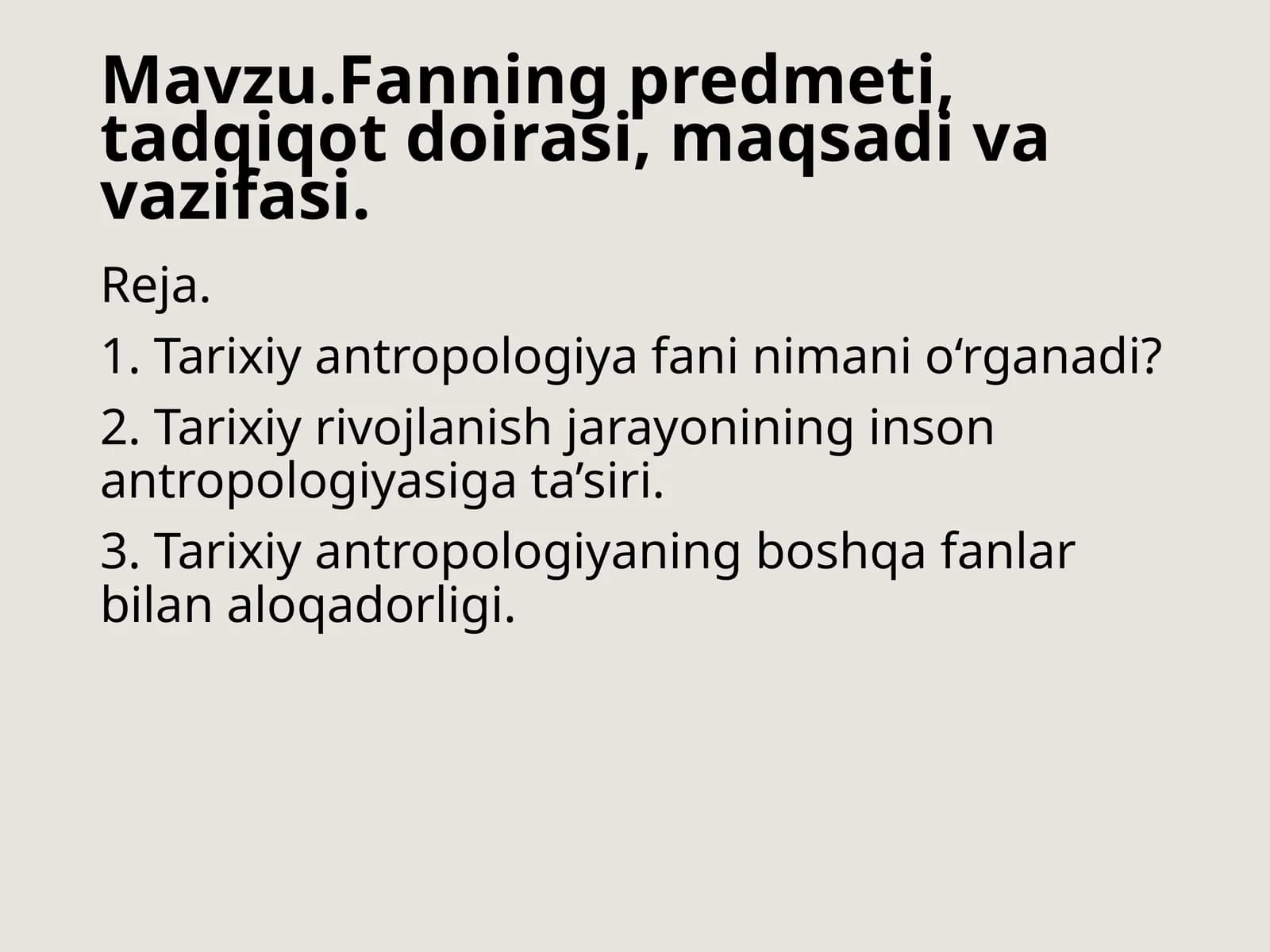 Fanningpredmeti,tadqiqotdoirasi,maqsadivavazifasi