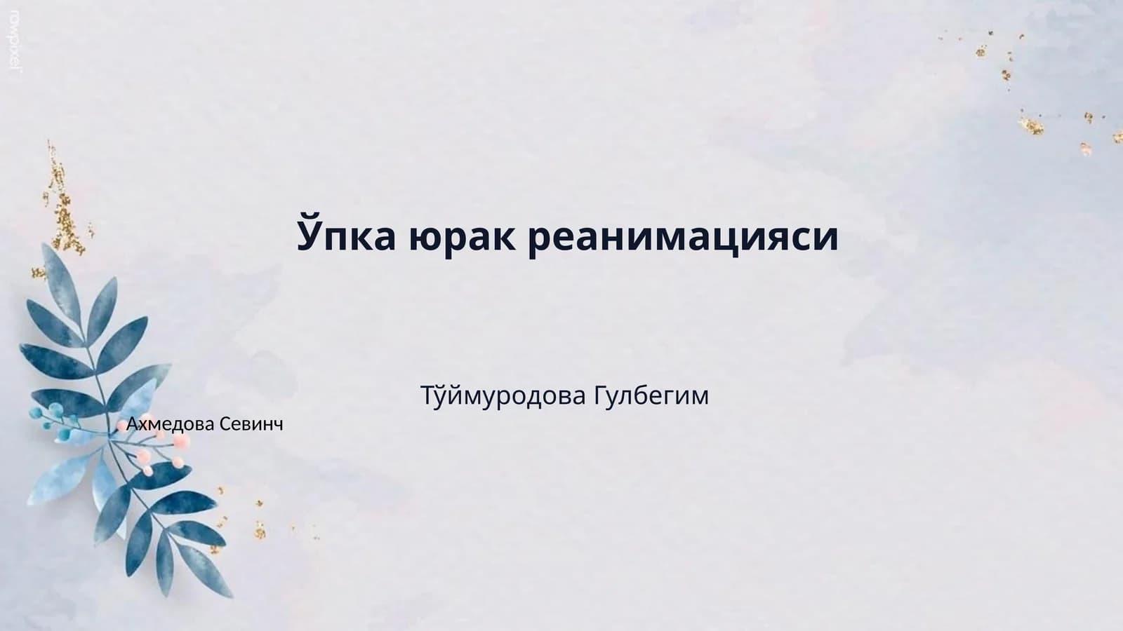 Ўпка юрак реанимацияси