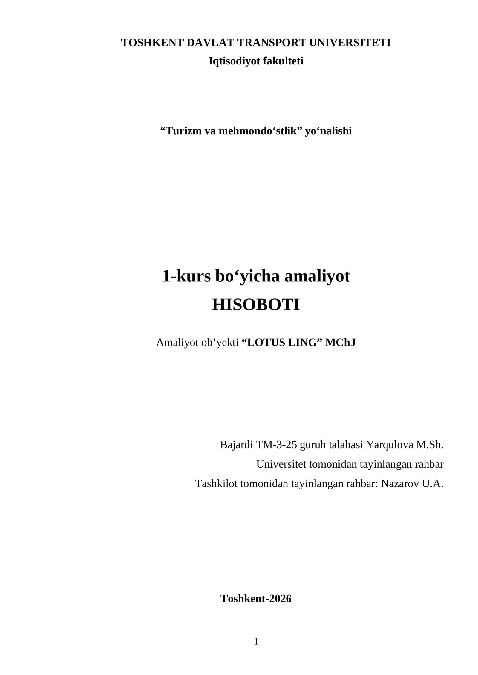 HISOBOTI