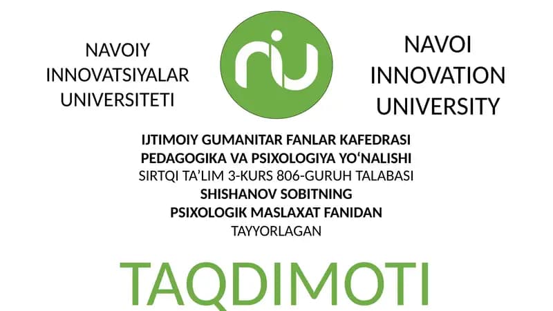 Realizm Bo‘yicha Maslahatlar