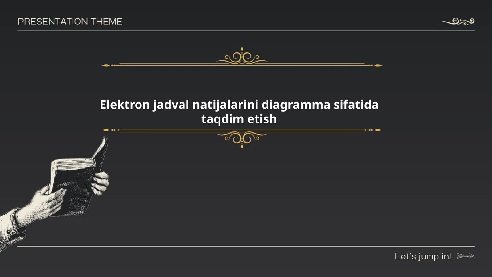 Elektron jadval natijalarini diagramma sifatida taqdim etish