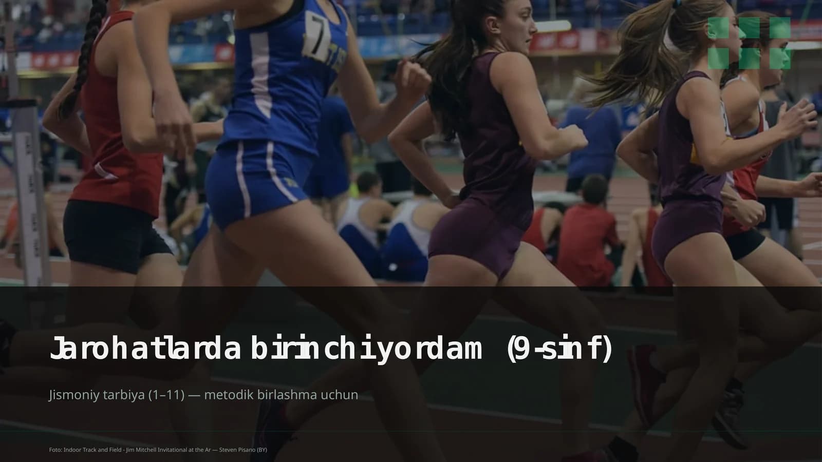 Jarohatlarda birinchi yordam (9-sinf)