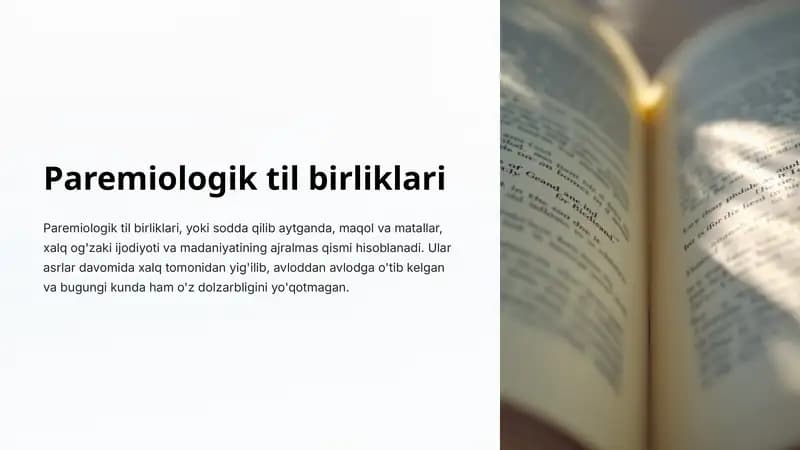 Paremiologik til birliklari