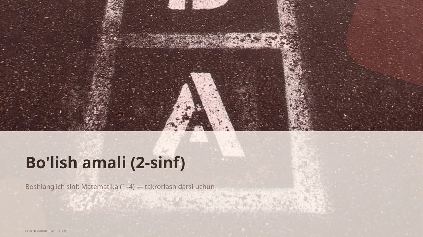 Bo'lish amali (2-sinf)