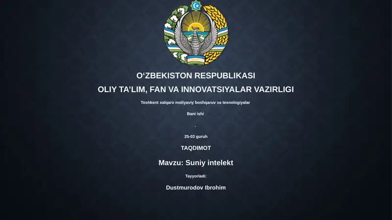 Suniy intelekt