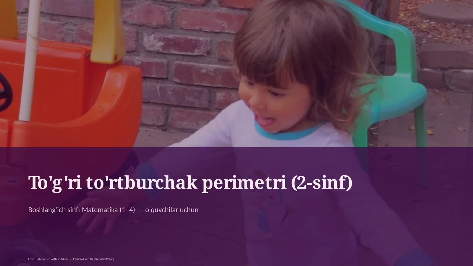 To'g'ri to'rtburchak perimetri (2-sinf)