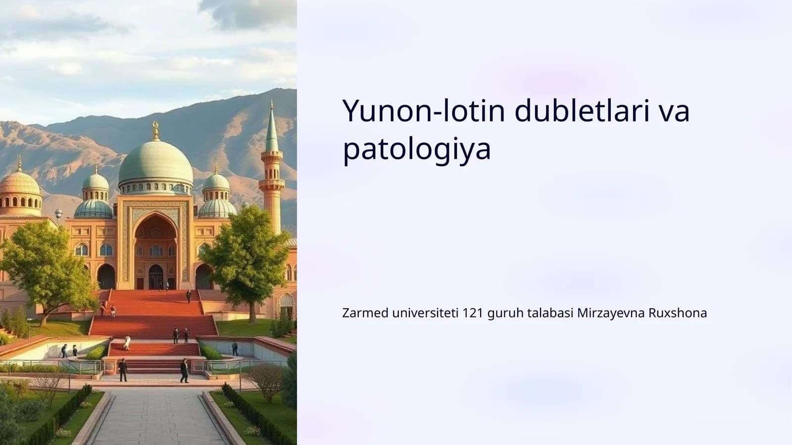 Yunon-lotin dubletlari va patologiya