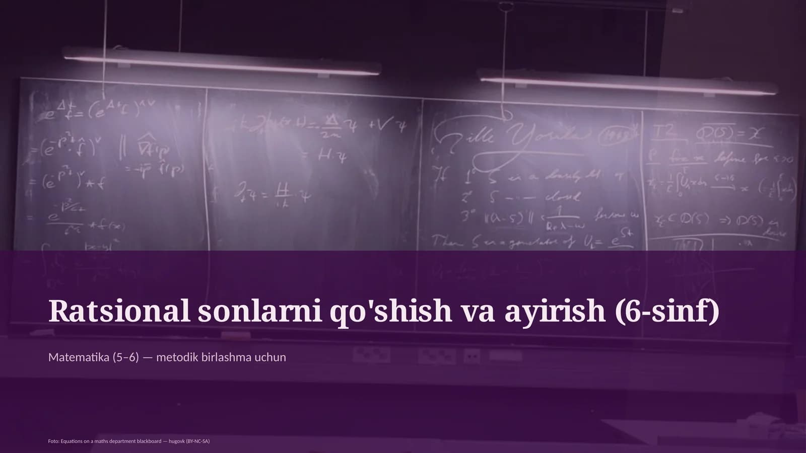 Ratsional sonlarni qo'shish va ayirish (6-sinf)