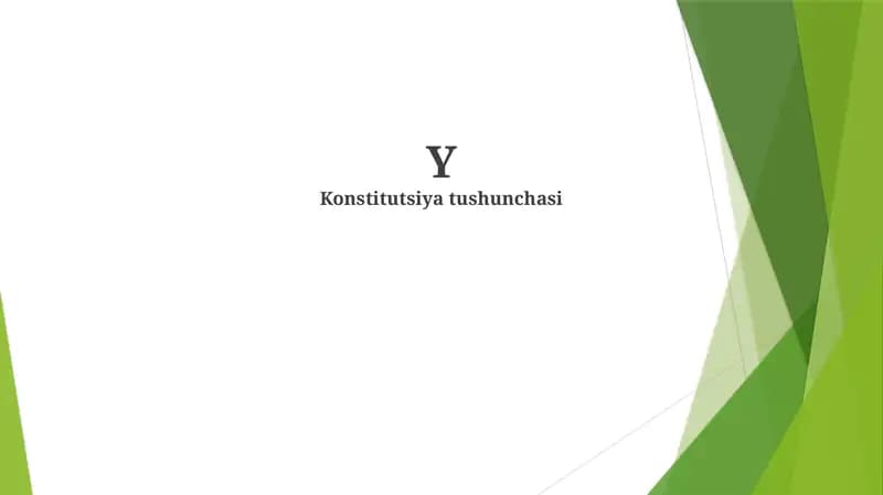 Konstitutsiya tushunchasi