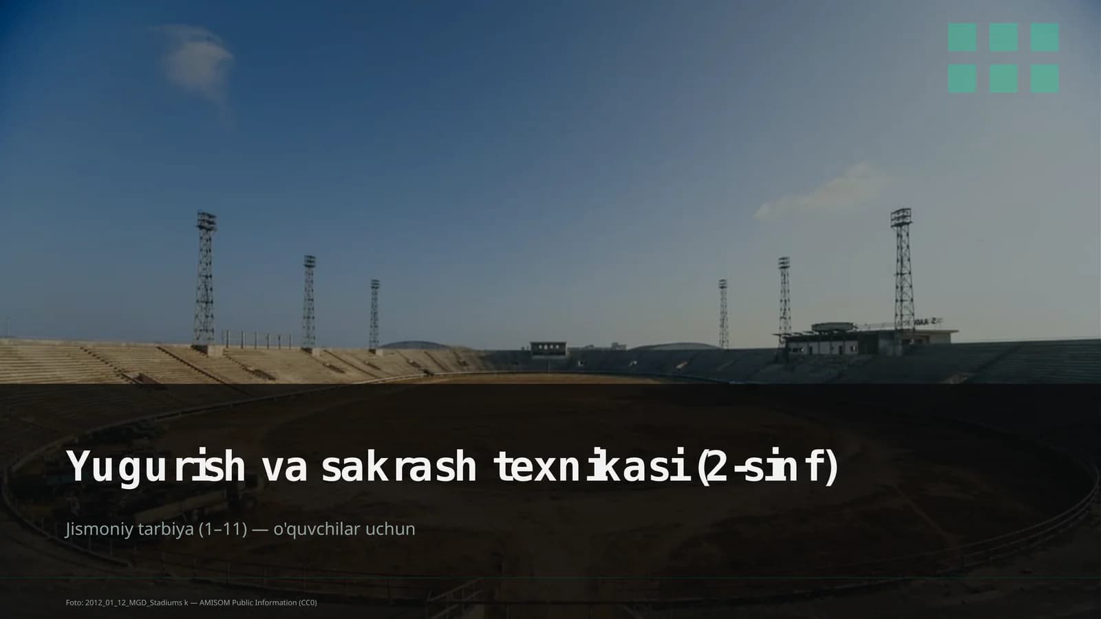 Yugurish va sakrash texnikasi (2-sinf)