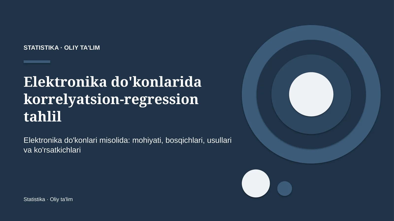 Elektronika do'konlarida korrelyatsion-regression tahlil