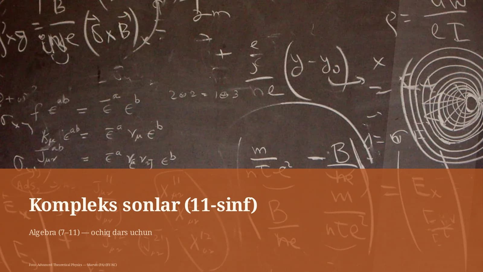 Kompleks sonlar (11-sinf)