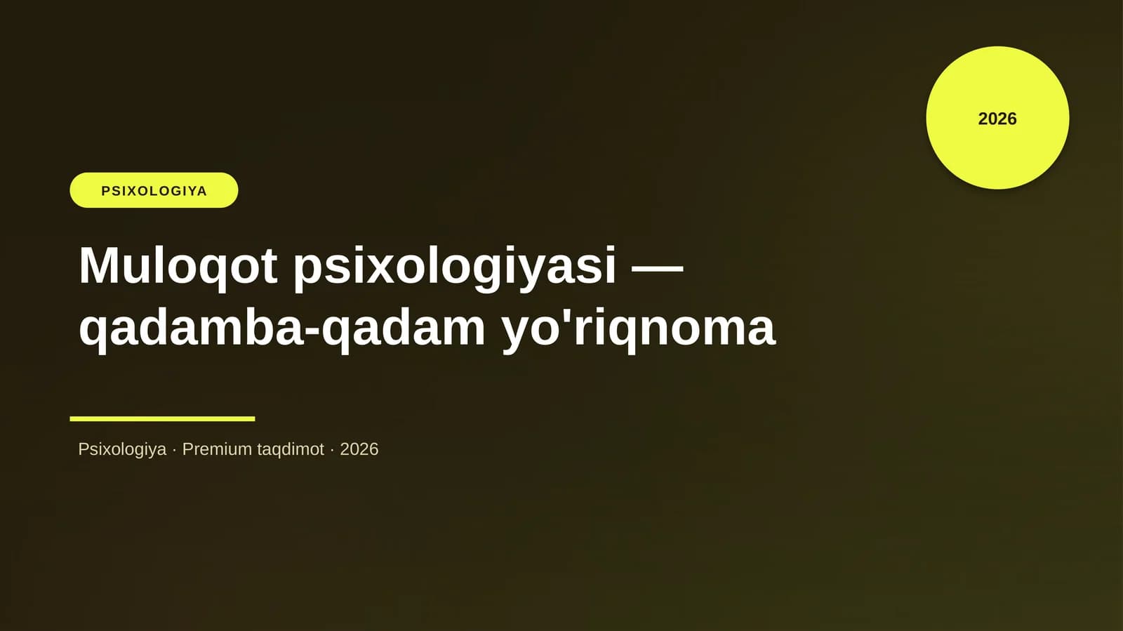 Muloqot psixologiyasi — qadamba-qadam yo'riqnoma