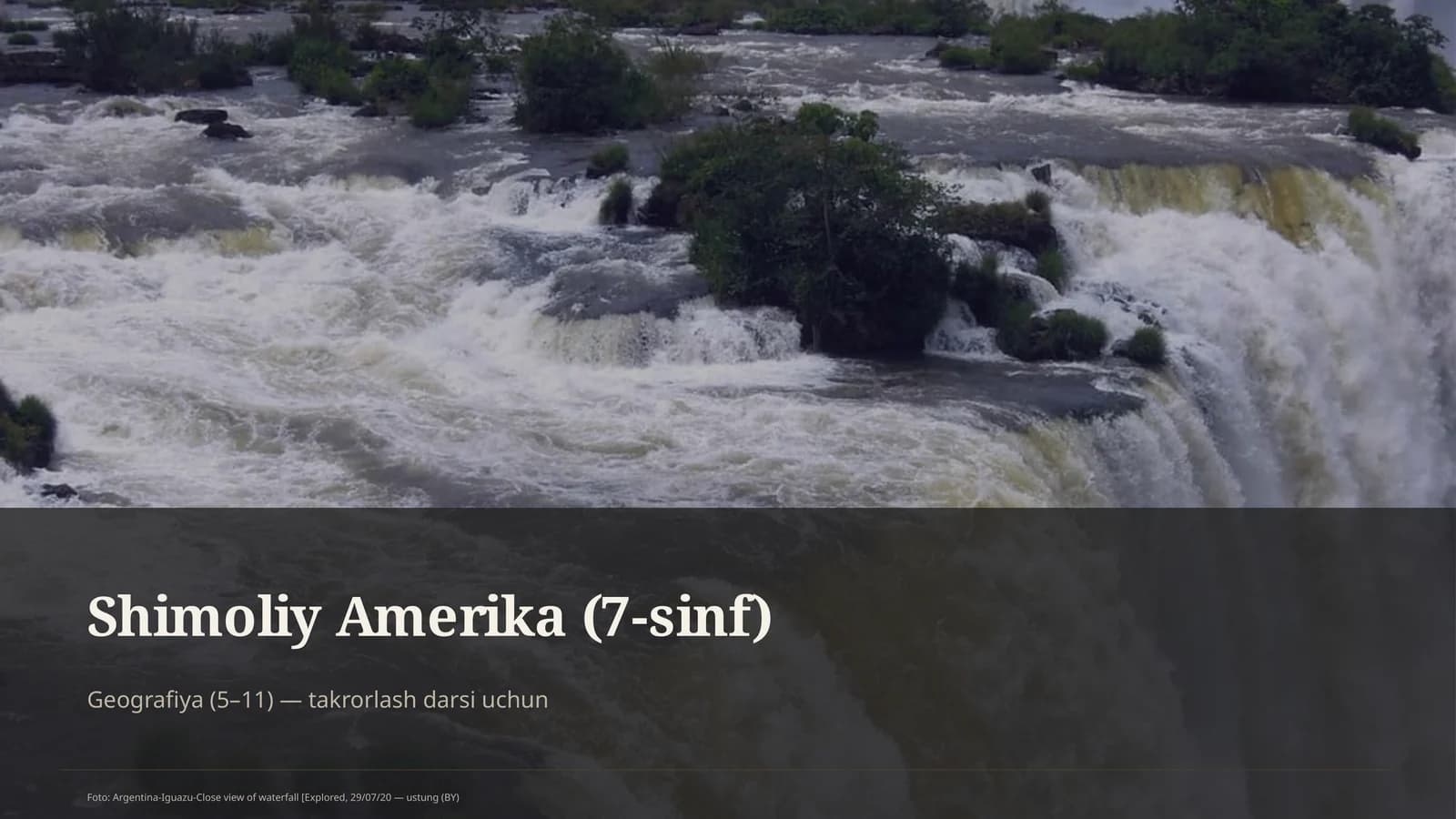 Shimoliy Amerika (7-sinf)