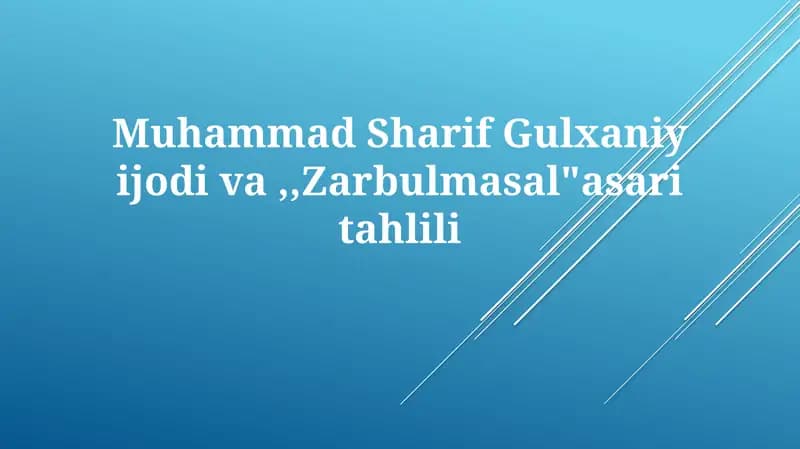 Zarbulmasal