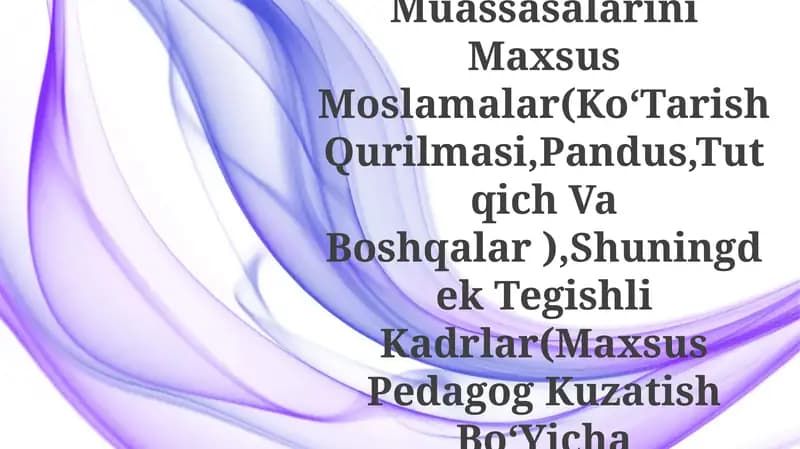 Maxsus ta'lim ehtiyoqlari
