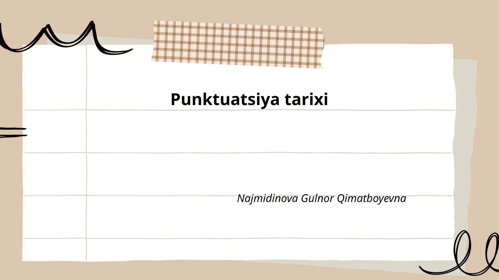 Punktuatsiya tarixi