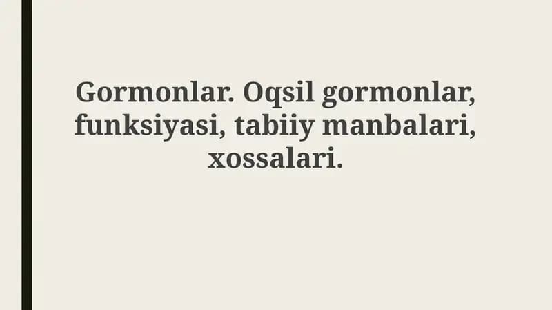 Gormonlar