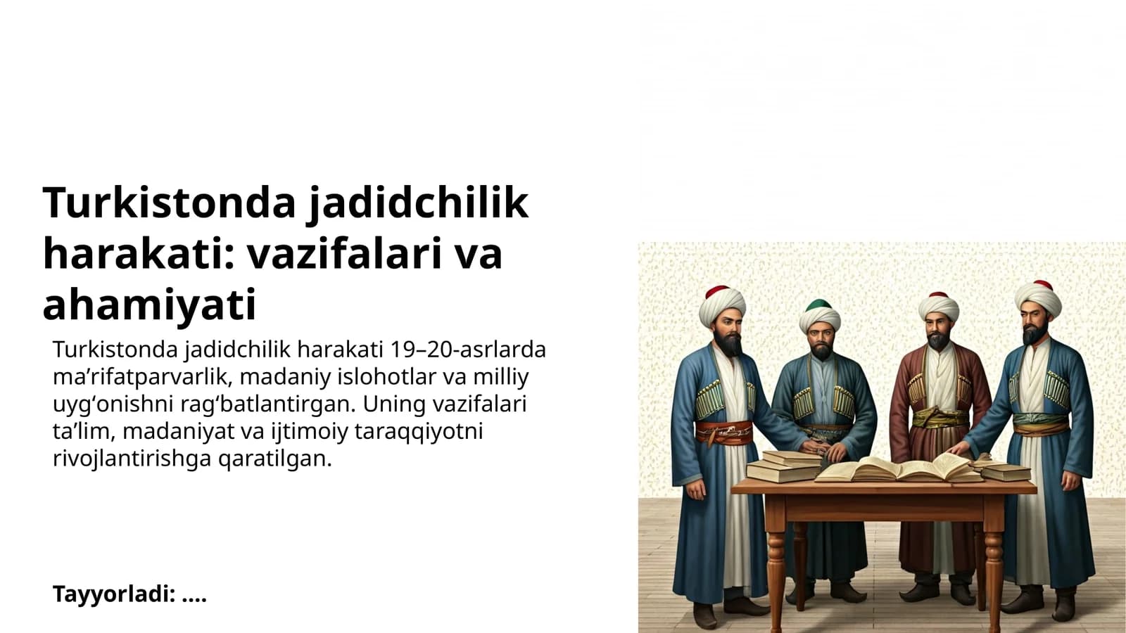 Jadidchilik Harakati Turkistonda