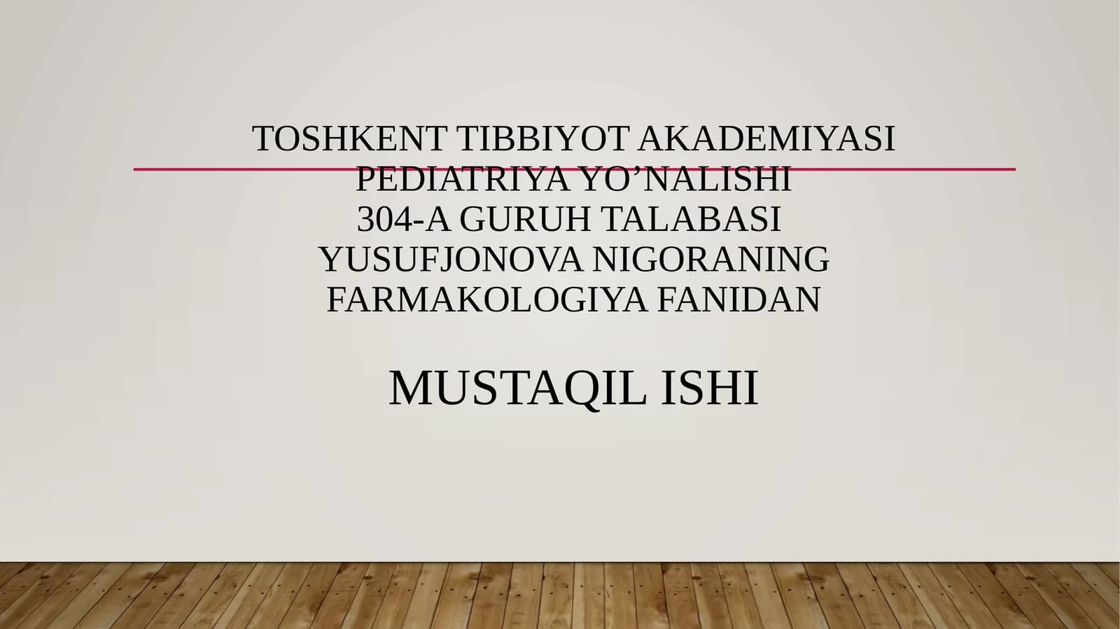 Parkinson kasalligining tanziqi