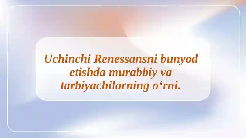 Uchinchi Renessans
