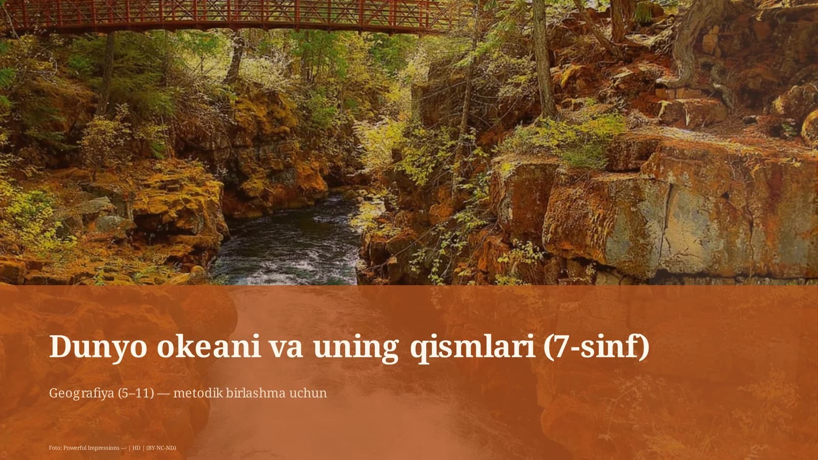 Dunyo okeani va uning qismlari (7-sinf)