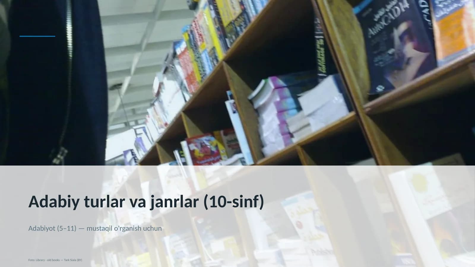 Adabiy turlar va janrlar (10-sinf)