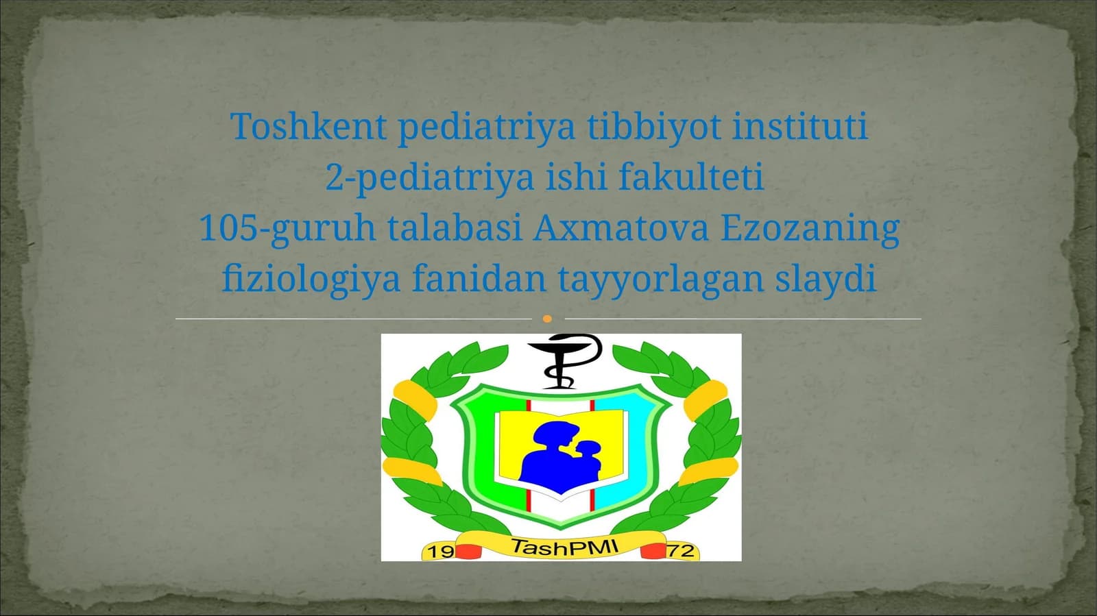 Organizmning biologik suyuqliklari