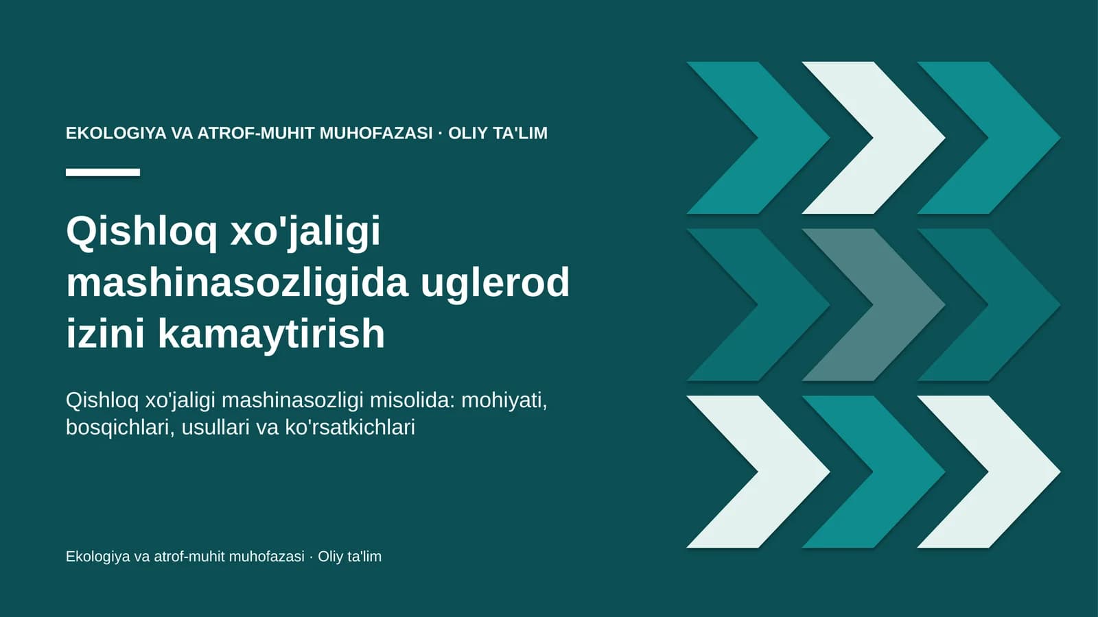 qishloq xo'jaligi mashinasozligida uglerod izini kamaytirish 7445