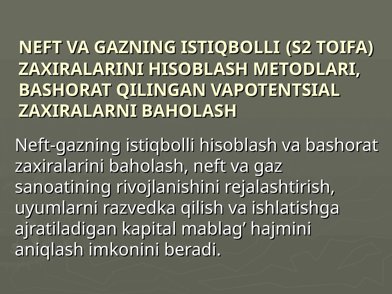 Neft va Gazning Istiqboli (S2 Toifa) Zaxiralarini Hisoblash Metodlari, Bashorat Qilingan Vapotentsialzaxiralarni Baholash