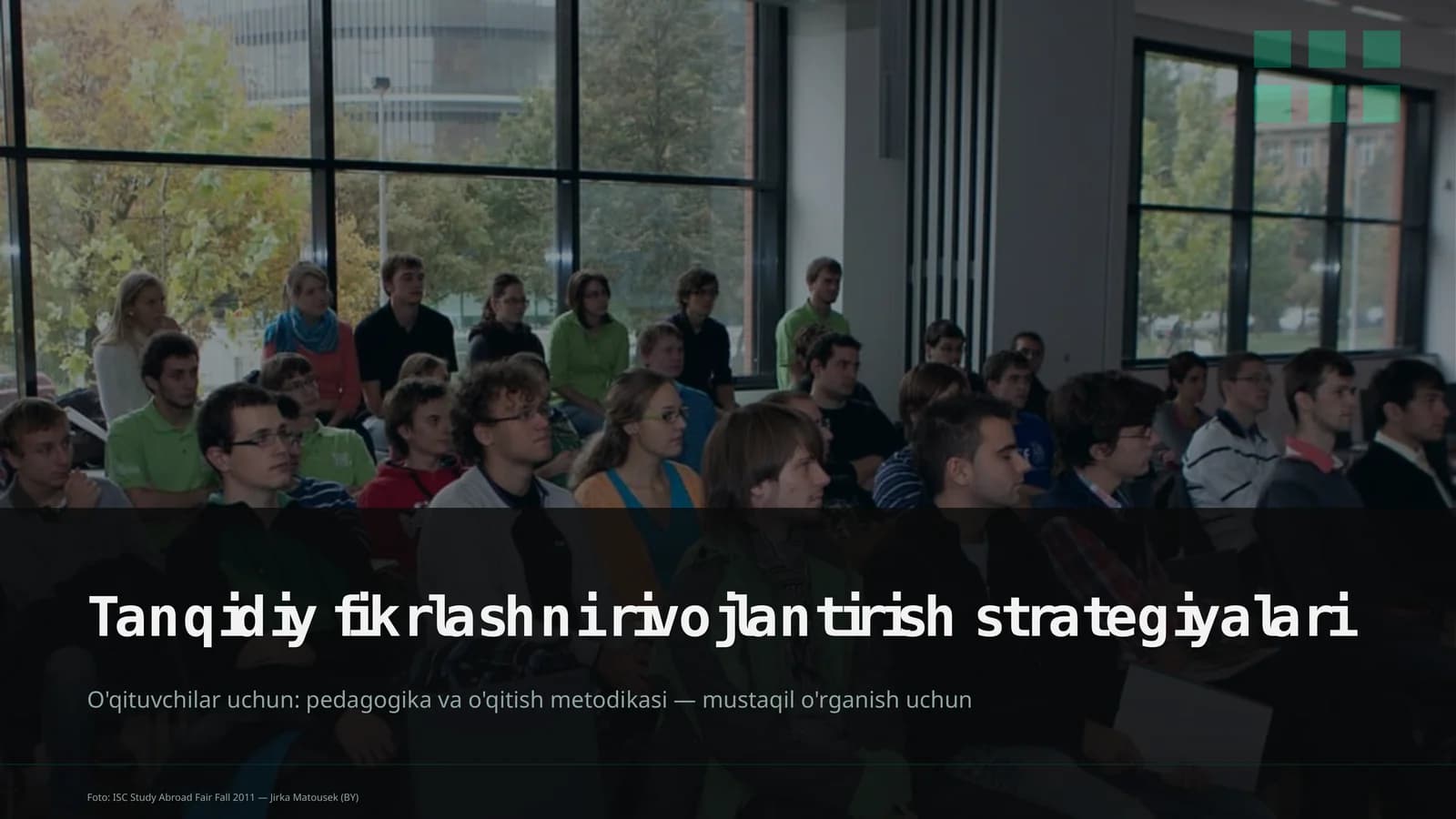 Tanqidiy fikrlashni rivojlantirish strategiyalari