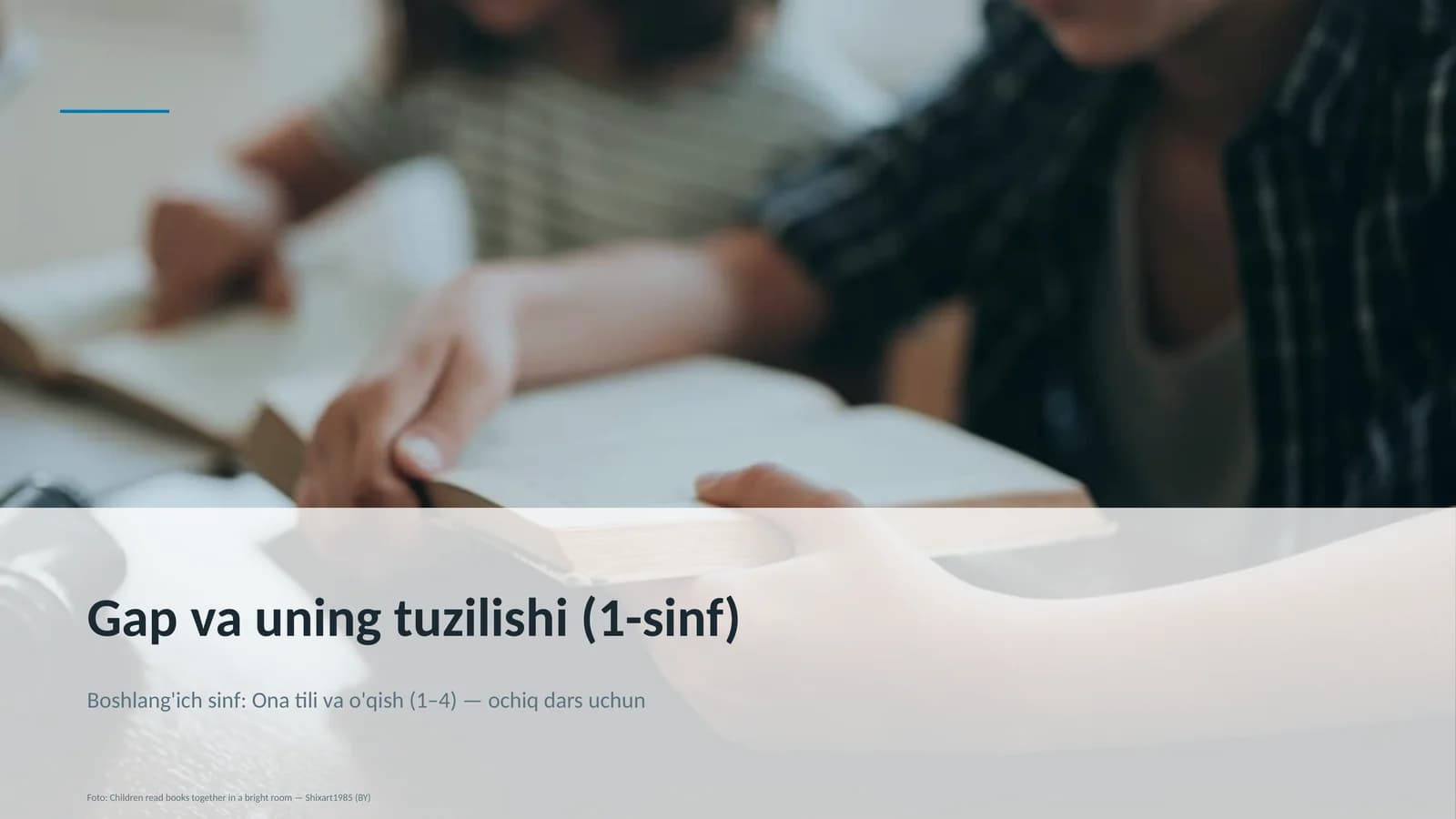 Gap va uning tuzilishi (1-sinf)
