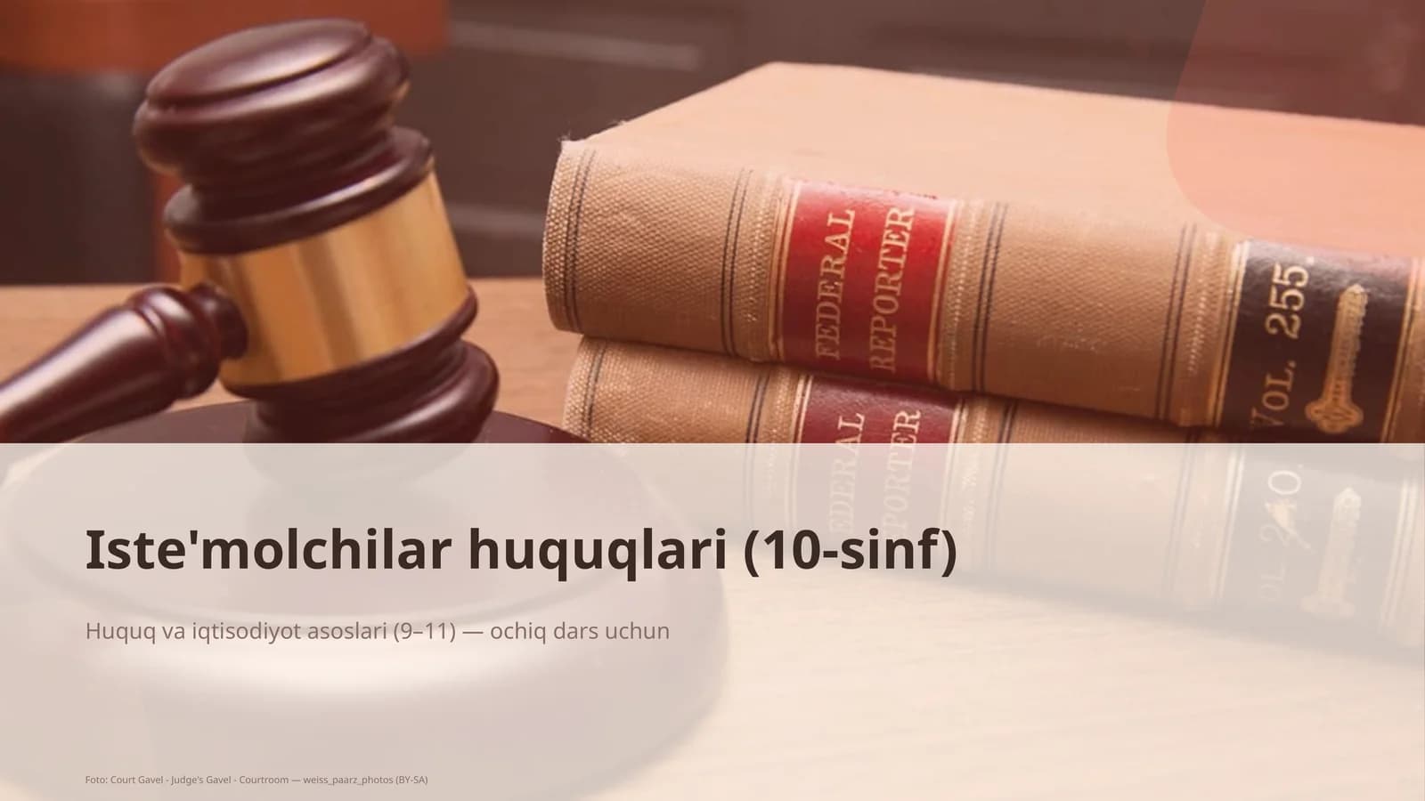 Iste'molchilar huquqlari (10-sinf)